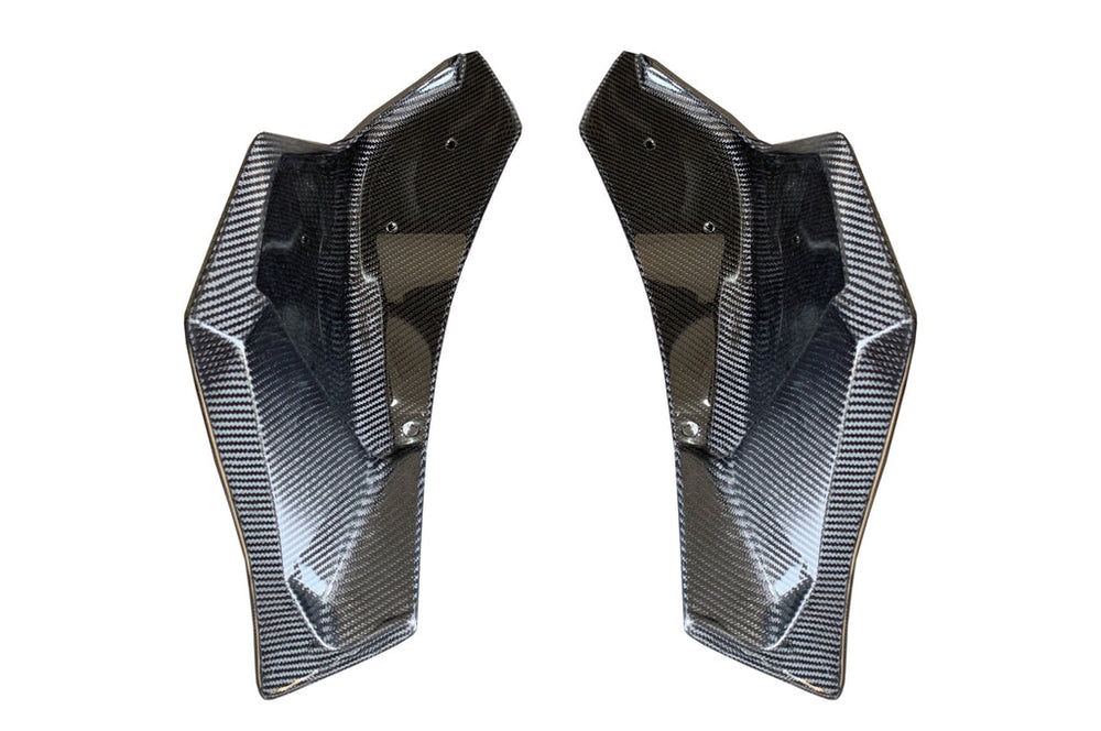 Supra 2020 V3 Forged Carbon Rear Bumper Side Spats-Gloss