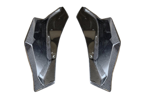 Supra 2020 V3 Forged Carbon Rear Bumper Side Spats-Gloss