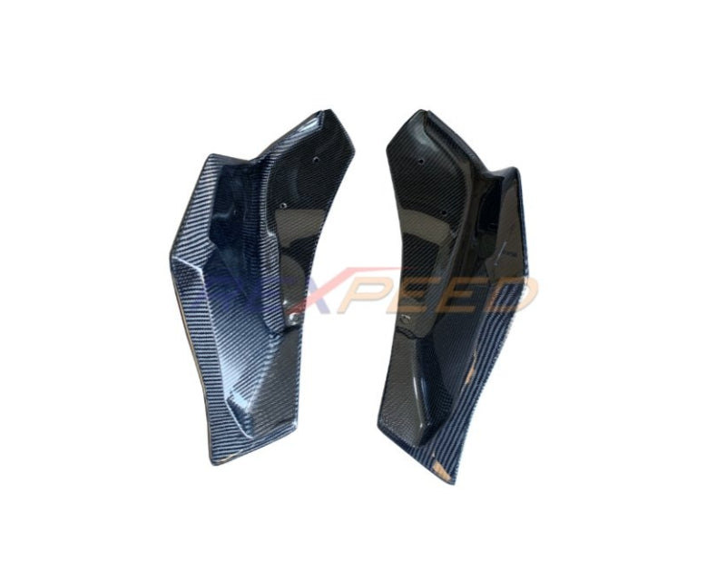 Supra 2020 V3 Carbon Fiber Rear Bumper Side Spats-Matte