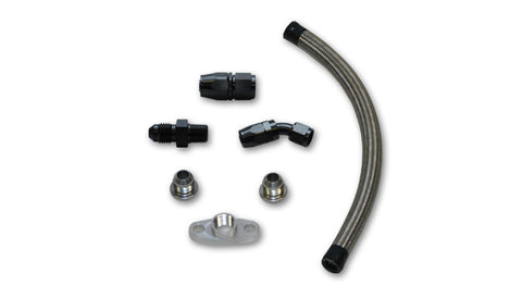 Universal Oil Feed Kit, 3ft Hose w/ -4AN Female Fittings