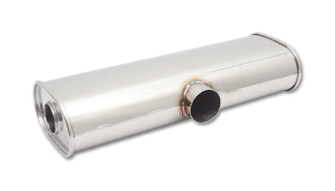 STREETPOWER Muffler, 2.5in side inlet x dual 2.25in outlets