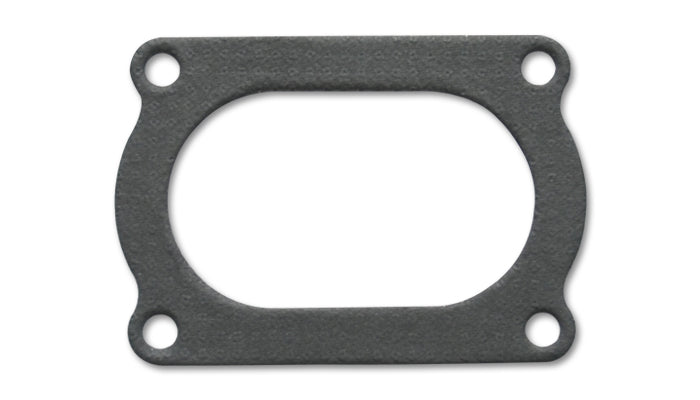 4 Bolt Flange Gasket for 3in Nom. Oval Tubing (Matches #13175S), Layered Graphite