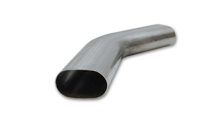 3.5in Oval (nominal) 304 Stainless Steel Straight Tubing - 5 feet long