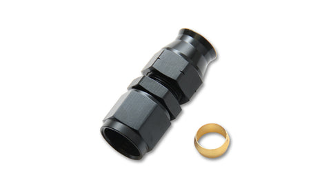 '-8AN Female to 1/2in Tube Adapter Fitting w/ Brass Olive Insert