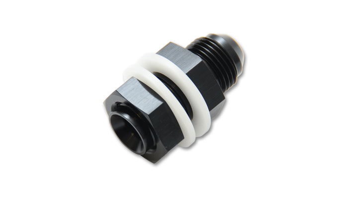 Fuel Cell Bulkhead Adapter Fitting, Size: -6AN (w/ 2 PTFE Crush Washers & Nut)