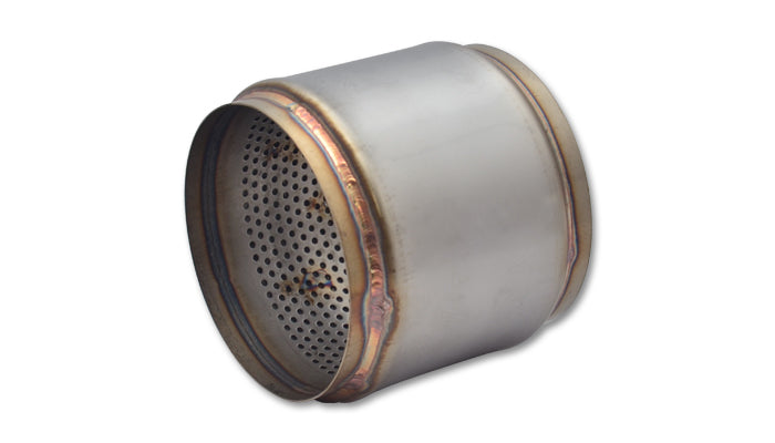 Stainless Steel Race Muffler, 4.5in inlet/outlet x 5in long