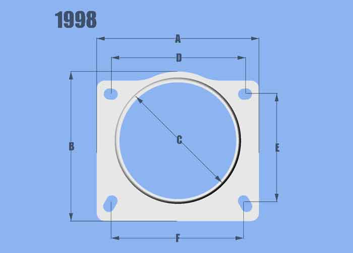 Mass Air Flow Sensor Adapter Plate for various applications