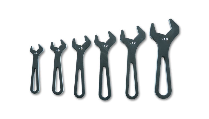 AN Wrenches, Set of six (6) - AN-4 to AN-16) - Anodized Black