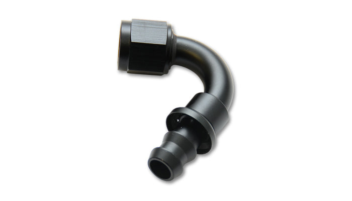Push-on 120 deg. Hose End Elbow Fitting, Size: -6AN