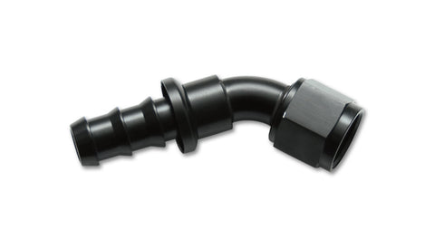 Push-on 45 deg. Hose End Fitting, Hose Size: -4AN