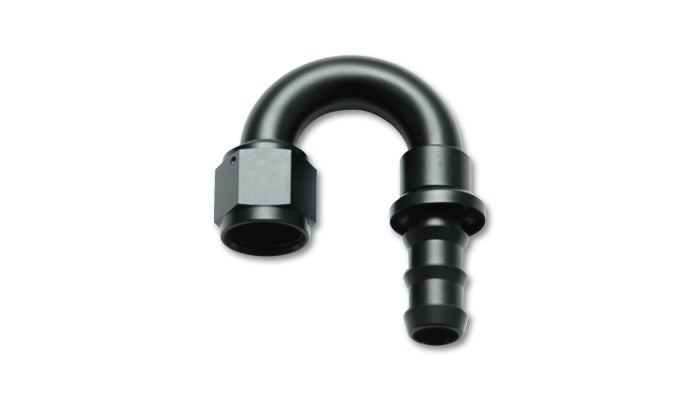 Push-on 180 deg. Hose End Elbow Fitting, Hose Size: -4AN