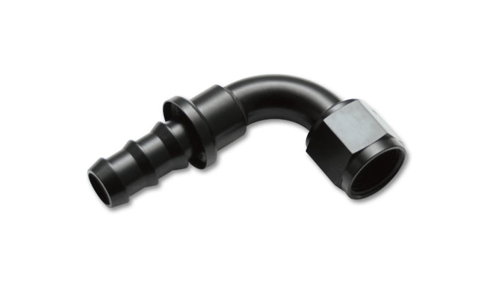 Push-on 90 deg. Hose End Elbow Fitting, Size: -4AN