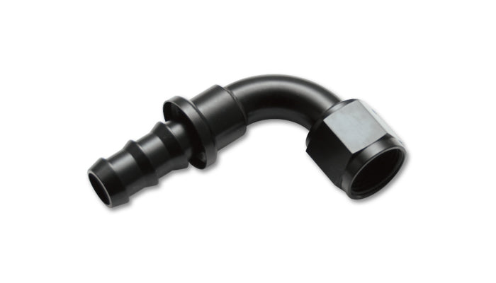 Push-on 90 deg. Hose End Elbow Fitting, Size: -6AN