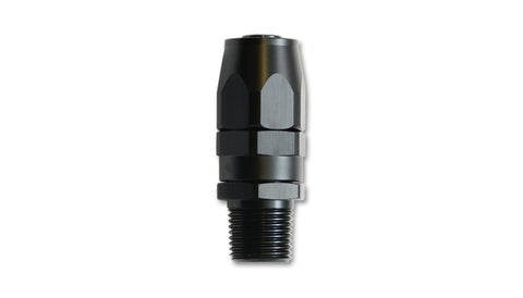 '-6AN Male NPT Straight Hose End Fitting, Pipe Thread: 1/4in NPT