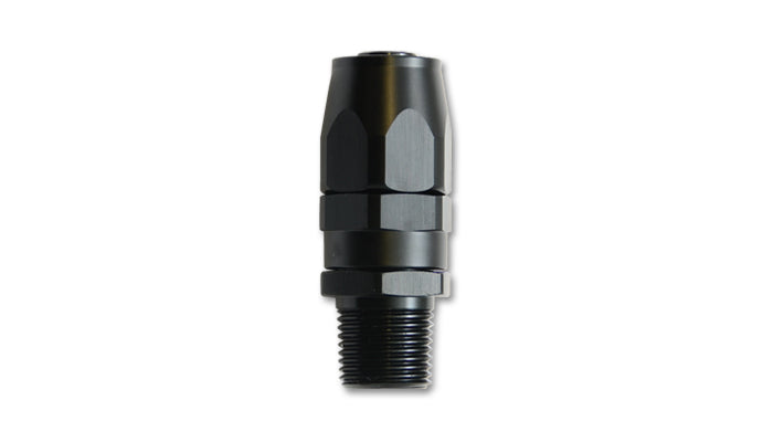 '-8AN Male NPT Straight Hose End Fitting, Pipe Thread: 1/4in NPT