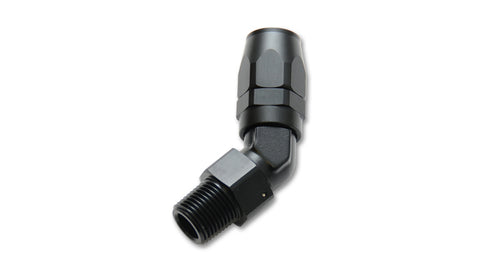 '-6AN Male NPT 45 deg. Hose End Fitting, Pipe Thread: 1/8in NPT