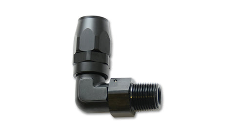 Male NPT 90 deg. Hose End Fitting, Hose Size: -6AN, Pipe Thread: 3/8 NPT