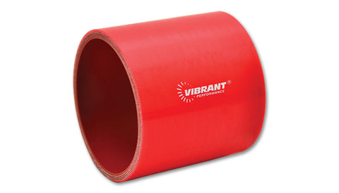 4 Ply Silicone Sleeve Coupler, 1in ID x 3in Long - Red