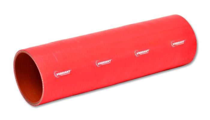 4 Ply Silicone Sleeve Coupler, 1in ID x 12in Long - Red