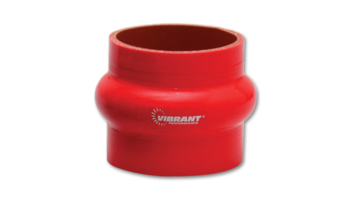 4 Ply Silicone Hump Hose Coupler, 2in ID x 3in Long - Red