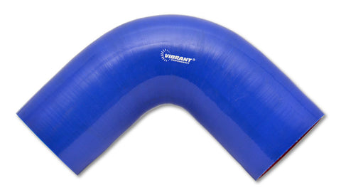 4 Ply 90 deg. Silicone Elbow Coupler, 2.25in ID x 4in Leg Length - Blue