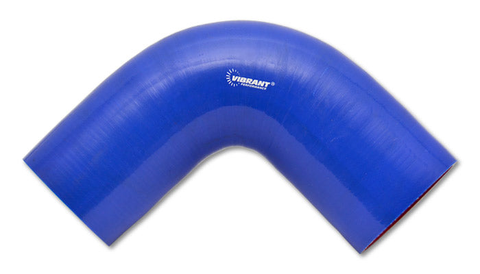 4 Ply 90 deg. Silicone Elbow Coupler, 3.5in ID x 3.5in Leg Length - Blue