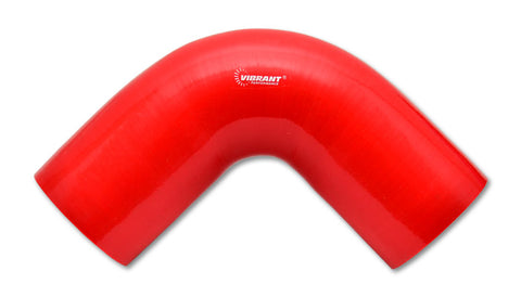 4 Ply 90 deg. Silicone Elbow Coupler, 4in ID x 3in Leg Length - Red