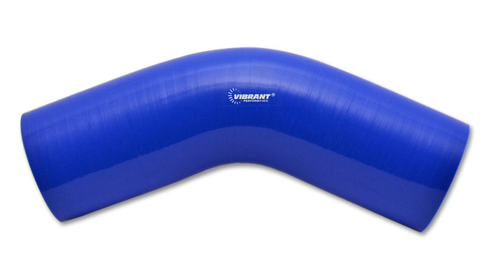 4 Ply 45 deg. Silicone Elbow Coupler, 2.25in ID x 5in Leg Length - Blue