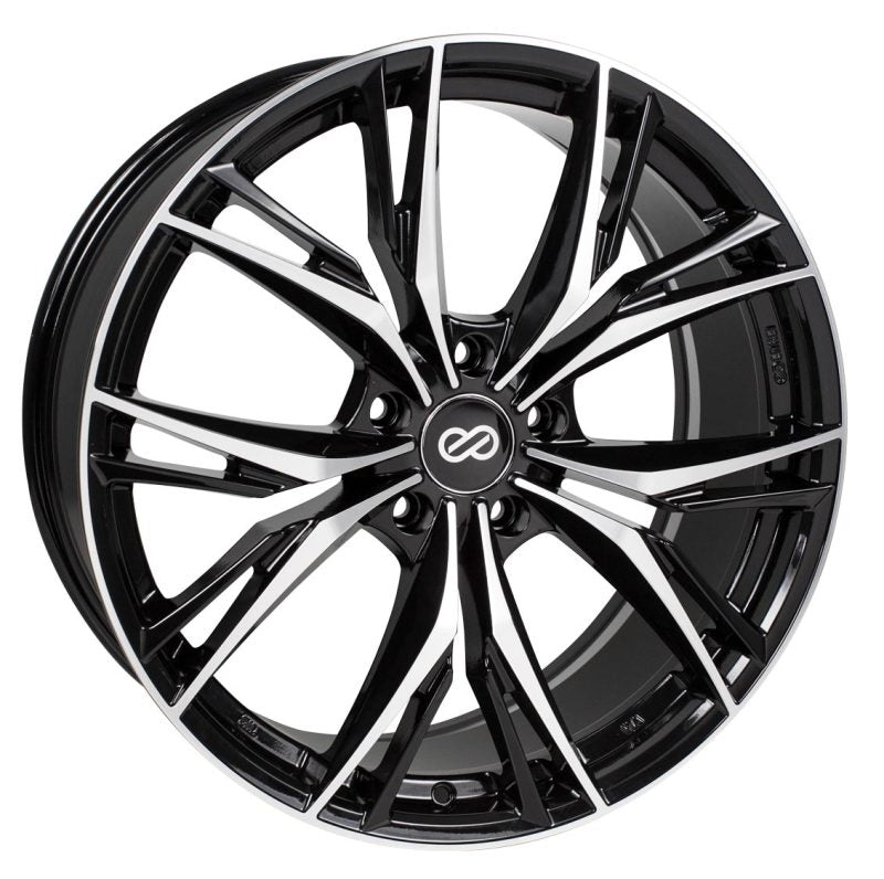 Enkei ONX 18x8 5x120 40mm Offset 72.6mm Bore Black Machined Wheel