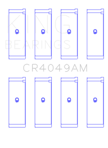 King Engine Bearings Mitsubishi 4G15/G15B/G4DJ (Size 0.25mm) Connecting Rod Bearing Set