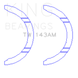 King Engine Bearings Mitsubishi 4G92/93 Thrust Washer Set