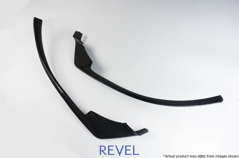 Revel GT Dry Carbon Front Lip Covers 16-18 Mazda MX-5 - 2 Pieces