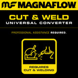 MagnaFlow Conv Univ 2.50inch Angled Inlet FED