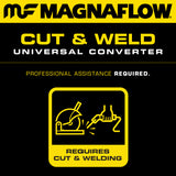 MagnaFlow Universal Catalytic Converter 2.5 inch/2 inch S/D PC2 Rear