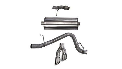 Corsa 2015-2020 Chevy Tahoe/GMC Yukon Cat-Back Exhaust Sport 3in Single Side Twin Polished 4in Tips