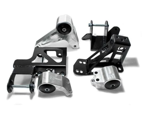 Innovative 92-95 Civic K-Series Black Aluminum Mounts 95A Bushings (Not K24 Trans)