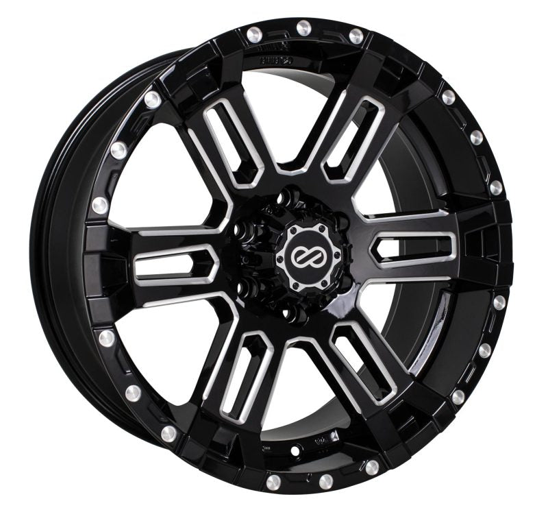 Enkei Commander 18x8.5 20mm Offset 5x127 Bolt Pattern 71.6 Bore Black Machined Wheel