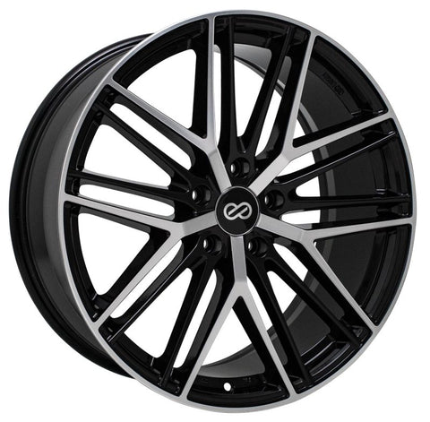 Enkei Phantom 18x8 5x114.3 40mm Offset 72.6mm Bore Black Machine Wheel