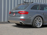 afe MACH Force-Xp 13-16 Audi Allroad L4 SS Axle-Back Exhaust w/ Black Tips