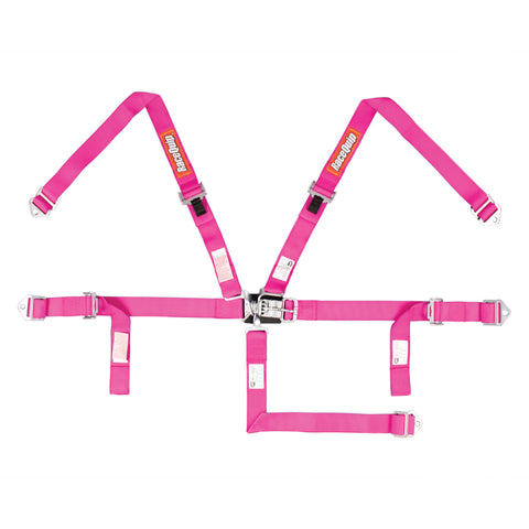 RaceQuip Pink JR. L & L 5pt Harness