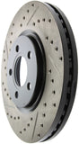 StopTech 03-09 Chrysler PT Cruiser Tur / 03-05 Dodge Neon SRT-4 Front Right Slotted & Drilled Rotor