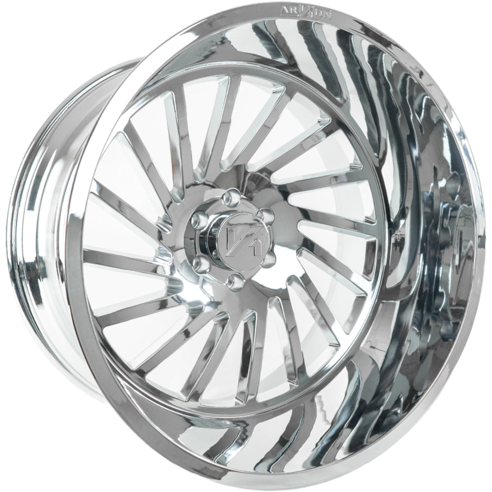 Caesar Off Road Wheels Chrome 24x14 8x6.5 -81 125.5mm Arkon Off Road