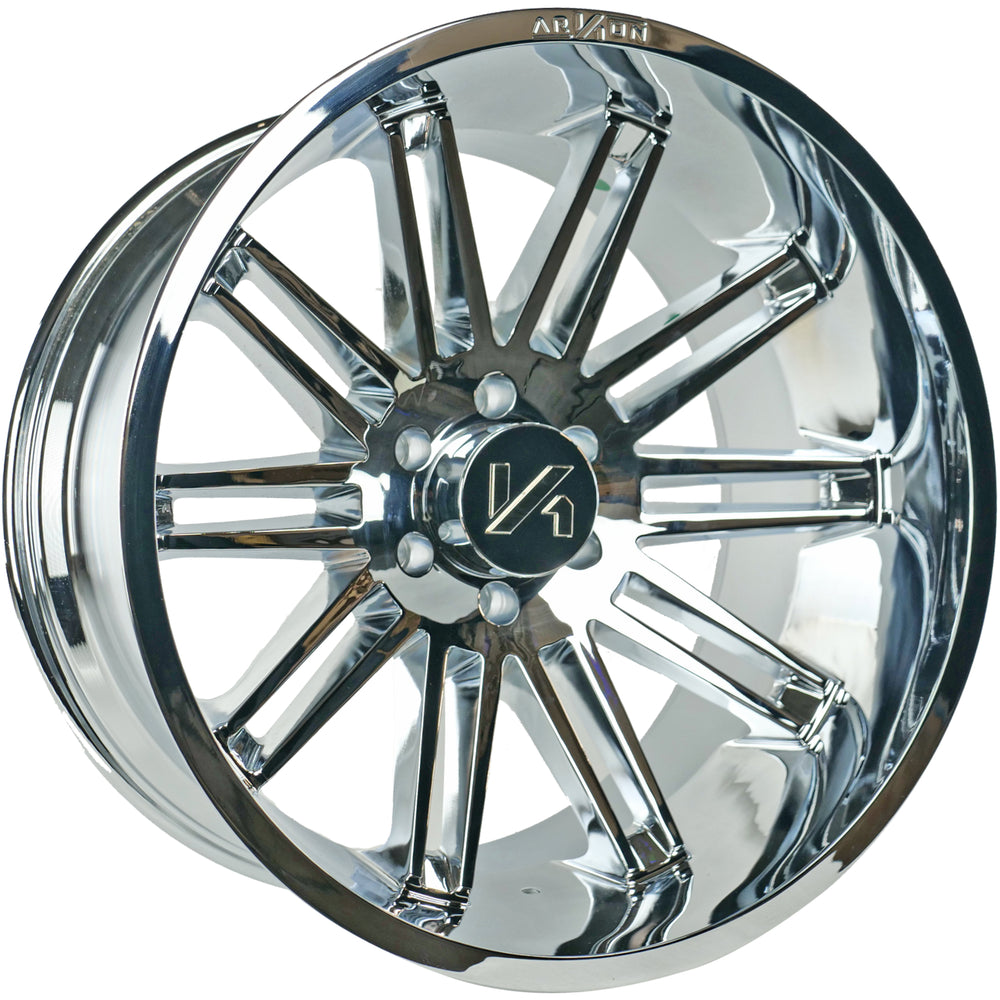 Churchill Off Road Wheels Chrome 24x14 8x170 -81 125.5mm Arkon Off Road