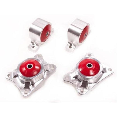 Innovative 00-09 Honda S2000 F-Series Silver Aluminum Mounts 95A Bushings Billet Rear Diff Mounts