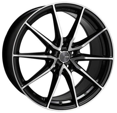 Enkei DRACO 17x7.5 5x100 45mm Offset 72.6mm Bore Black Machined Wheel