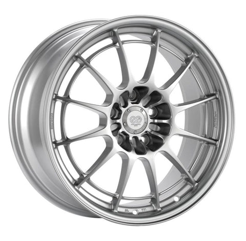 Enkei NT03+M 18x8.5 5x114.3 38mm Offset 72.6mm Bore Silver Wheel G35/350z