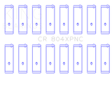 King Ford 260CI/289CI/302 5.0L Windsor (Size STDX) XP Tri-Metal Performance Connecting Rod Bearing