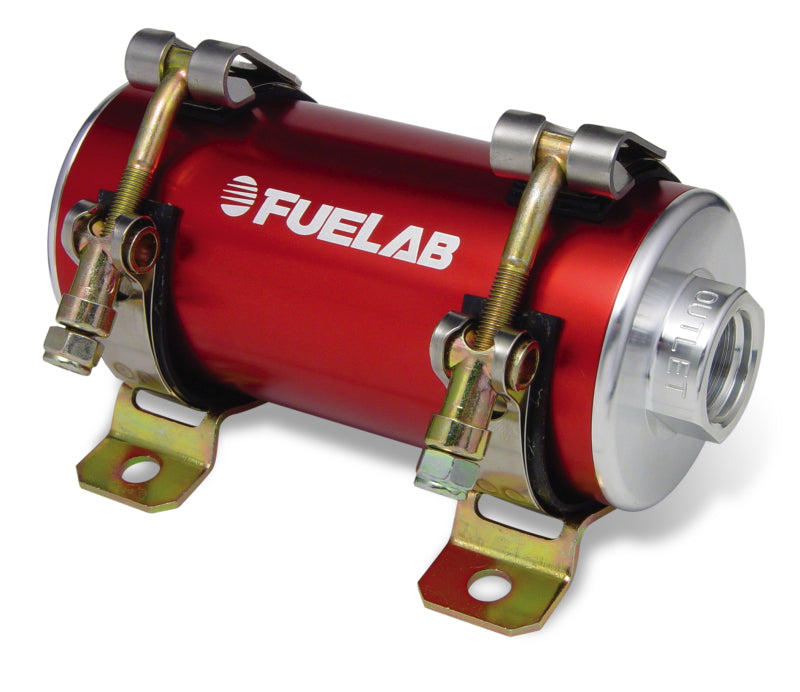 Fuelab Prodigy High Flow Carb In-Line Fuel Pump - 1800 HP - Red