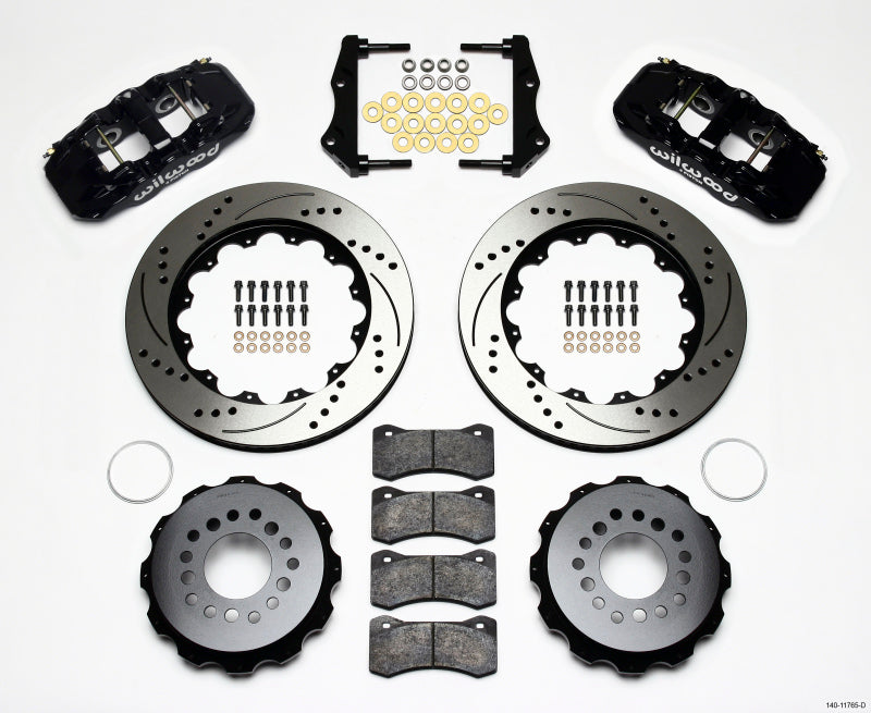 Wilwood AERO4 Rear Kit 14.25in Drilled 2006-10 Magnum/Challenger/Charger/300C