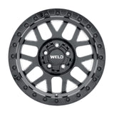 Weld Off-Road W902 17X10 Cinch Beadlock 5X127 5X139.7 ET-24 BS4.50 Gloss BLK MIL / BLK Ring 87.1